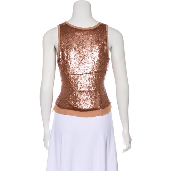 Amanda Wakeley Sleeveless Embellished Sequin Top - Size 8 - Picture 4 of 14